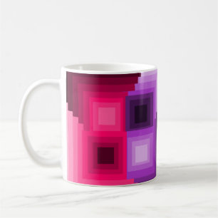 Taza De Café Cuadrados art decó
