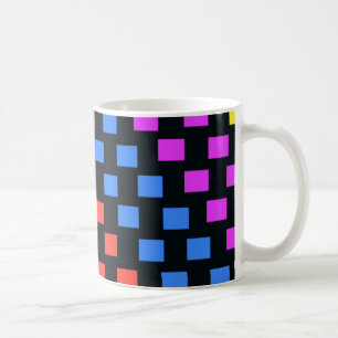 Taza De Café Cuadrados coloridos