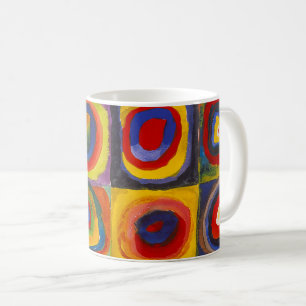 Taza De Café Cuadrados con Círculos Concéntricos Kandinsky