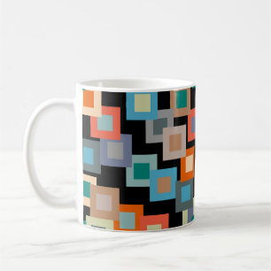 Taza De Café Cuadrados de luz sobre el café oscuro