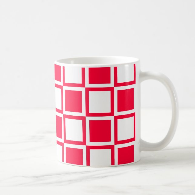 Taza De Café Cuadrados Mod Rouge Negrita (Derecha)
