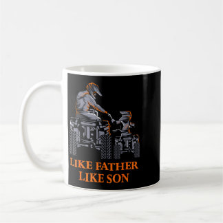 Taza De Café Cuadriciclo Atv Como Padre Como Hijo