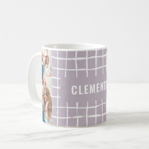 Taza De Café Cuadrícula de lino 4 foto moderna mínima simple