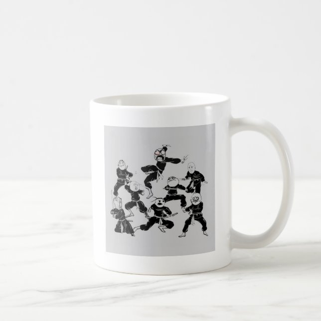 Taza De Café cuadrilla del ninja del meme (Derecha)