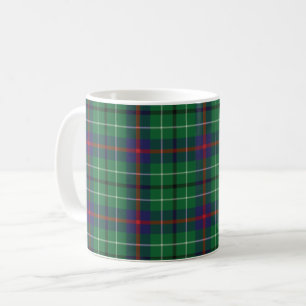 Taza De Café Cuadro de clan tartán Duncan Verde Rojo Azul