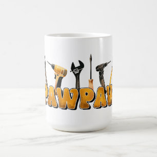 Taza De Café Cuadro de herramientas de Pawpaw: Sabiduría en cad