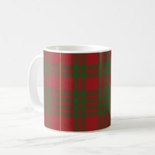 Taza De Café Cuadro Escocés Clan MacTavish Rojo Verde Plaid