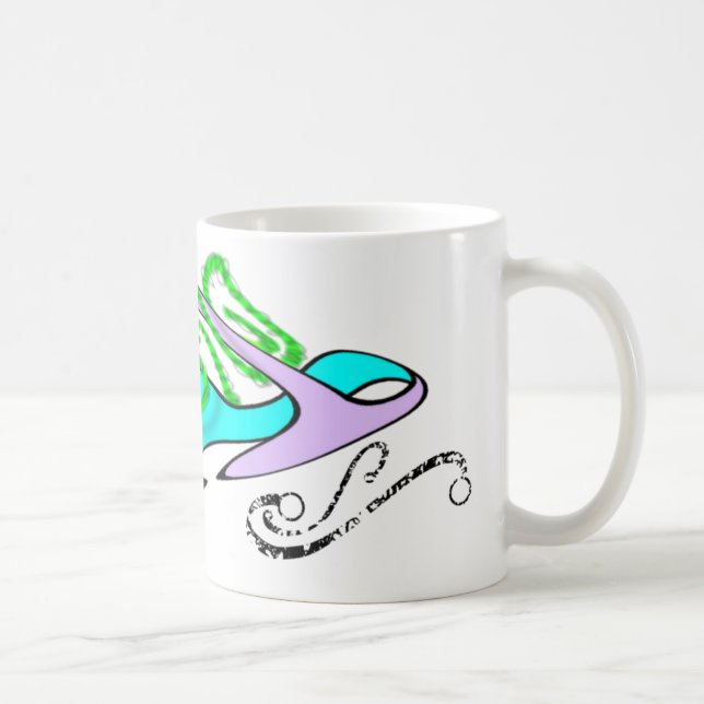 Taza De Café cuadro H retorcido (Derecha)
