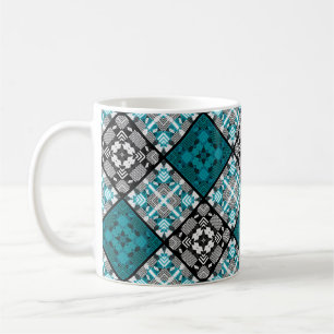 Taza De Café Cuadros abstractos a cuadros sin fisuras geométric