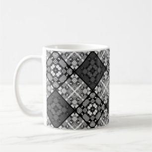 Taza De Café Cuadros abstractos a cuadros sin fisuras geométric