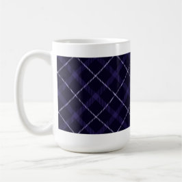 Taza De Café Cuadros Azules / Tartán