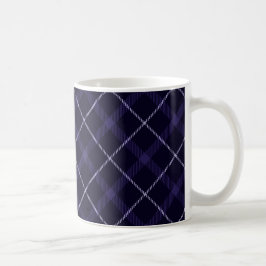 Taza De Café Cuadros Azules / Tartán