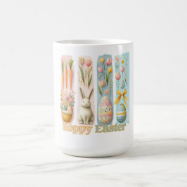 Taza De Café Cuadros cuatro aguas brash verticales Hoppy Easter