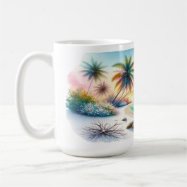 Taza De Café Cuadros de Esbozo de Lujo de Maldivas |