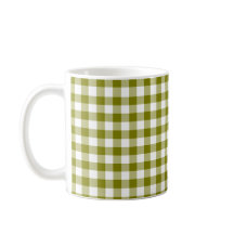 Cuadros de Gingham Verde Oliva