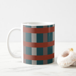 Taza De Café Cuadros de Plaid Coloridos