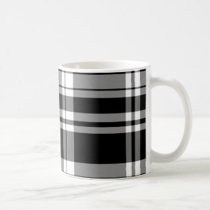 Taza De Café Cuadros negros y blancos
