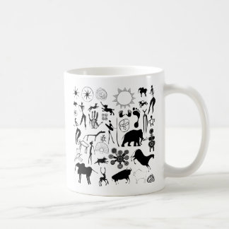 Taza De Café Cuadros rupestres - arte primitivo