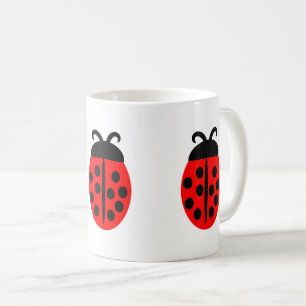 Taza De Café Cuadybug rojo