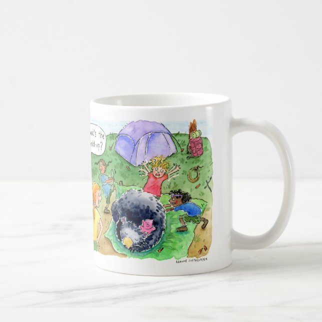 Taza De Café "¿Cuál es el Holdup?" Philmont Women Ranger Mug (Derecha)