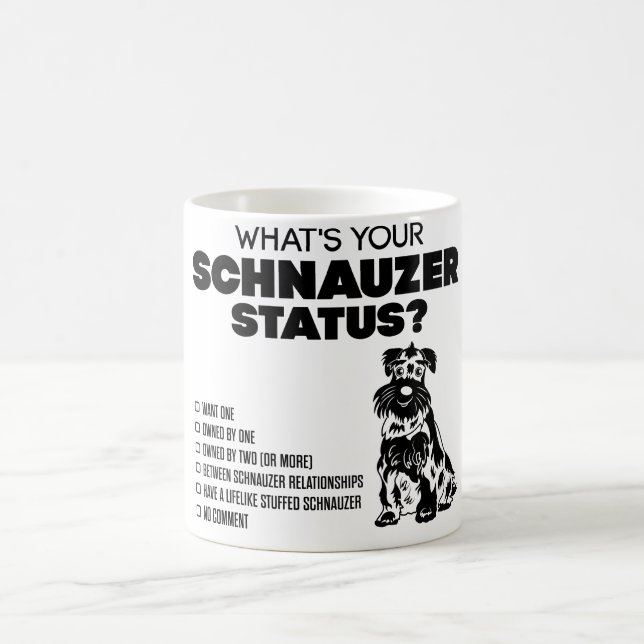 Taza De Café ¿Cuál es su situación del Schnauzer? (Centro)