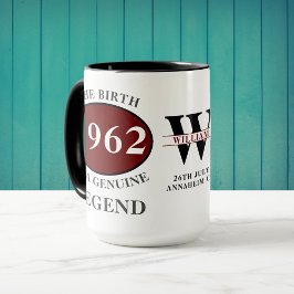 Taza De Café Cualquier Año Nacido En Monograma Añada Su Nombre 