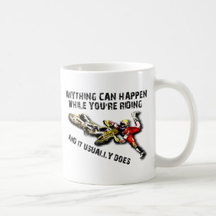 Taza De Café Cualquier Cosa Puede Pasar Moto Cross Motocross Ta