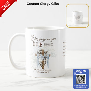 Taza De Café CUALQUIER ORDENACIÓN ANIVERSARIO Pastor Sacerdote 