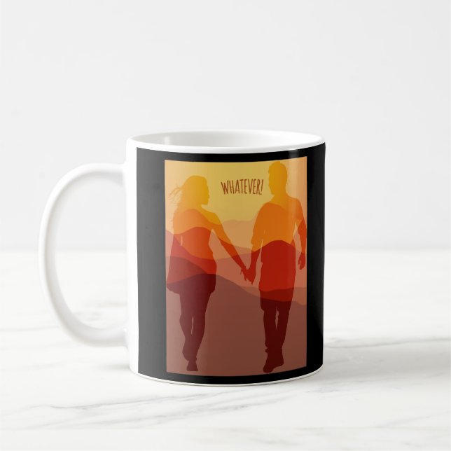 Taza De Café Cualquier pareja romántica para siempre con la man (Izquierda)