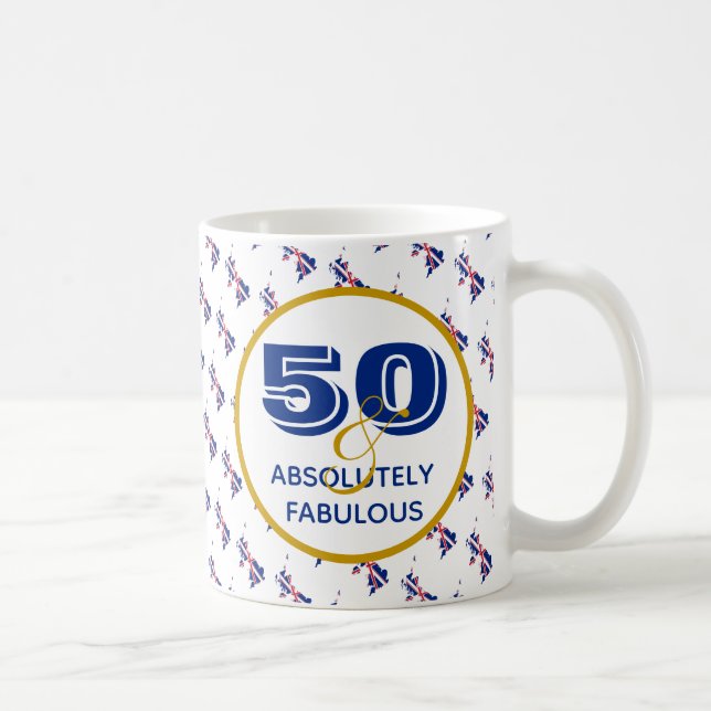 Taza De Café CUALQUIER Sindicato de EDAD Jack 50 y fabuloso (Derecha)