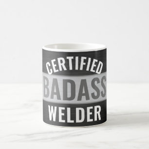 Taza De Café Cualquier soldadura de Badass con certificación de