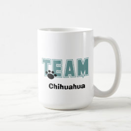 Taza De Café Cualquier tazón de café de EQUIPO de Raza de Perro