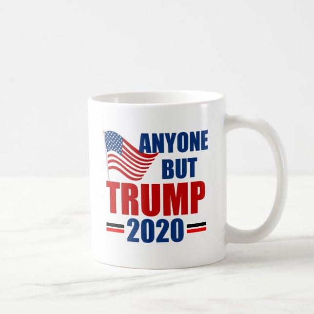 Taza De Café Cualquiera menos Donald Trump 2020 (Derecha)
