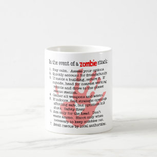 Taza De Café Cuando ataque de los zombis