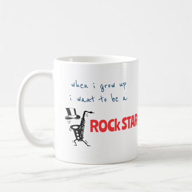 Taza De Café Cuando crezca estrella de rock (Izquierda)