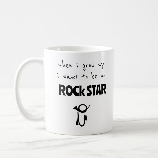 Taza De Café Cuando crezca rock Star Coffee Mug (Izquierda)