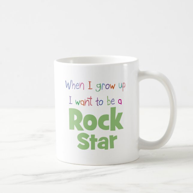 Taza De Café Cuando crezco a la estrella del rock (Derecha)