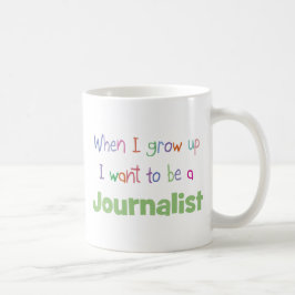 Taza De Café Cuando crezco al periodista
