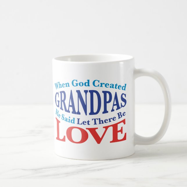 Taza De Café Cuando Dios creó los abuelitos (Derecha)