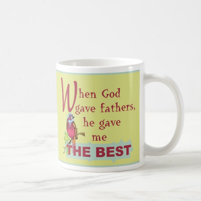 Taza De Café Cuando Dios dio a sus padres© EngMug (Derecha)