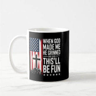 Taza De Café Cuando Dios Me Hizo Se Sonrió Y Dijo