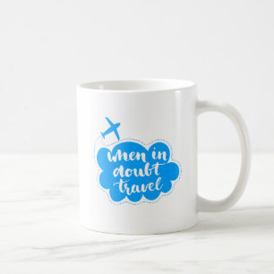 Taza De Café Cuando en nube del viaje de la duda