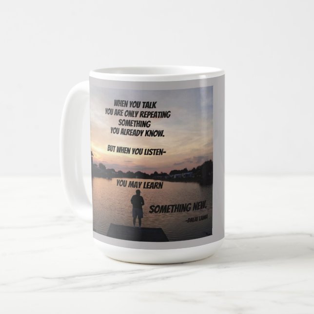 TAZA DE CAFÉ CUANDO HABLAS MUG (Anverso izquierdo)