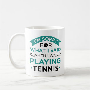 Taza De Café Cuando Jugaba Tenis