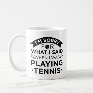 Taza De Café Cuando Jugaba Tenis