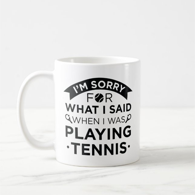 Taza De Café Cuando Jugaba Tenis (Izquierda)