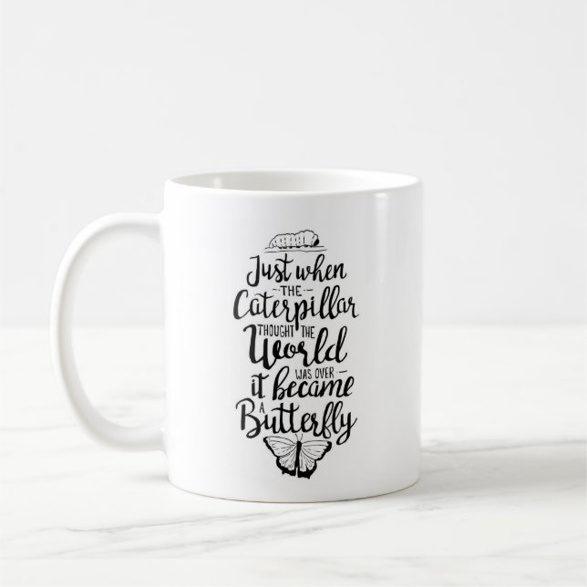 Taza De Café Cuando la oruga pensó que el mundo había terminado (Izquierda)