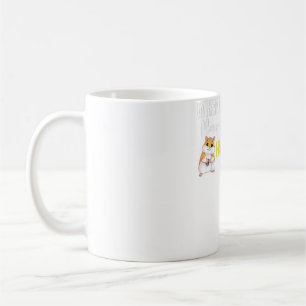 Taza De Café Cuando la vida borrosa juega con un hámster