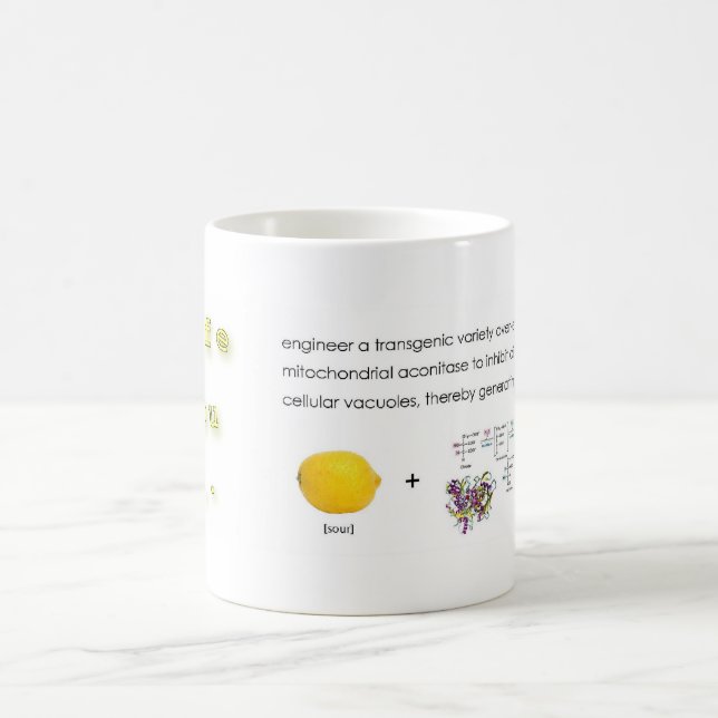 Taza De Café cuando la vida da los limones (Centro)