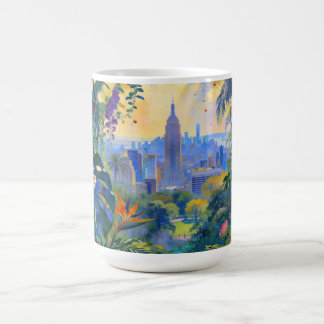 Taza De Café Cuando la vida silvestre observa Manhattan – Un pa